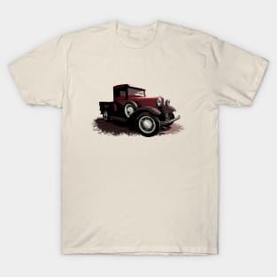 Red 1930 Ford Model A truck T-Shirt